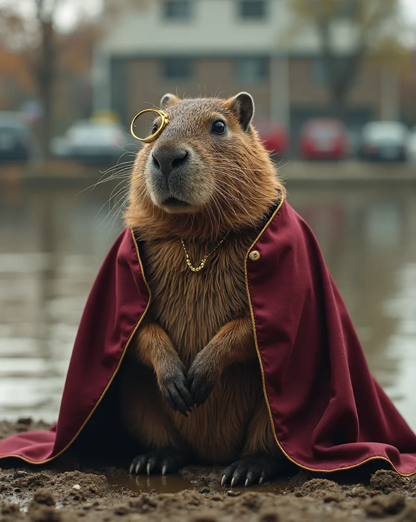 A Capivara Aristocrata — Barão do lago atrás do supermercado