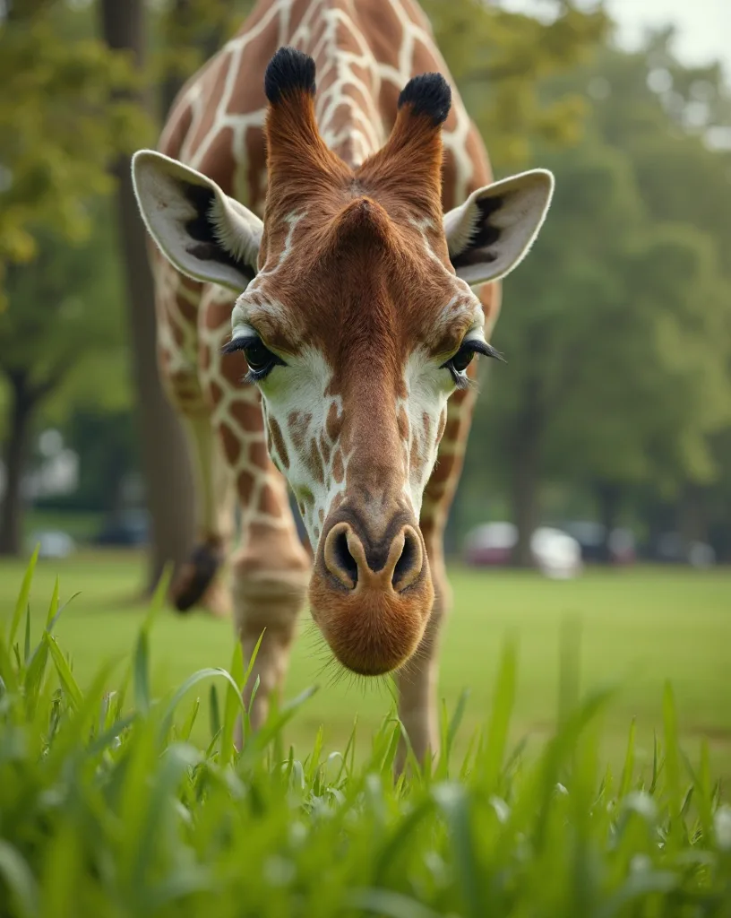A Girafa com Medo de Altura — Terapia semanal, só foto de baixo ângulo