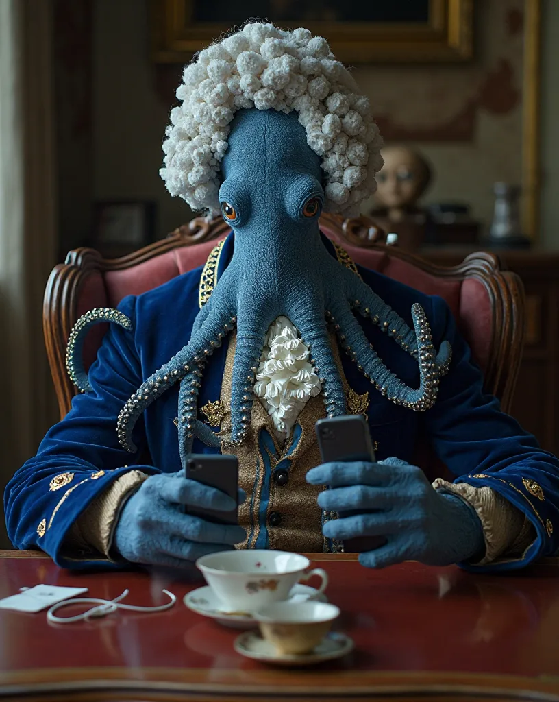 Lord Tentáculo — O polvo aristocrata de veludo e etiqueta social