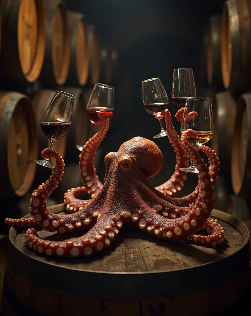 O Polvo Sommelier — Oito taças, oito opiniões divergentes